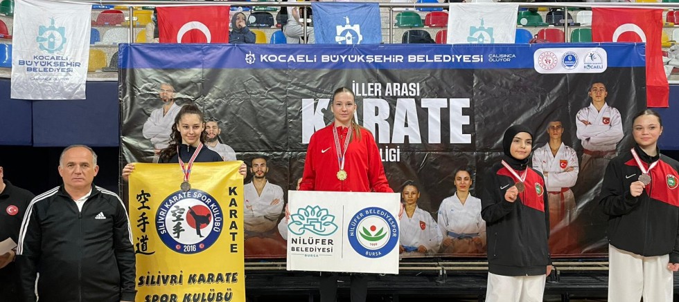 Karatede 1 altın 2 bronz madalya