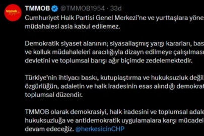 TMMOB’dan CHP'ye müdahale tepkisi
