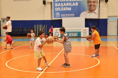 Bursa'da çocukların spor dolu yaz heyecanı